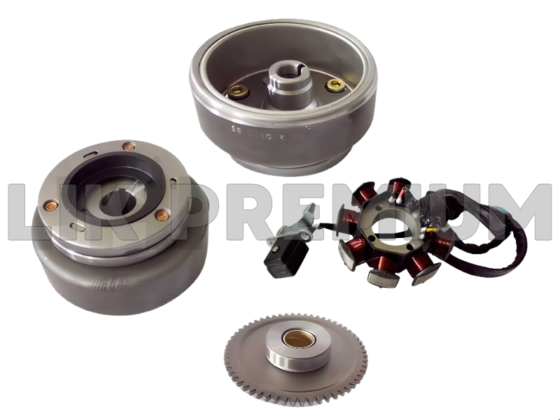 VOLANTE  COMP. C/ALTERNADOR Y BENDIX (90MM,110MM) (3PIN,3H) 57T,5MM
