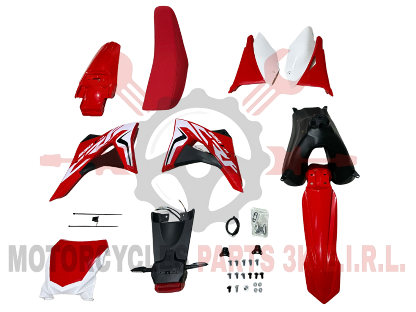 SET PLASTIQUERIA  ROJO/BLANCO (2019)