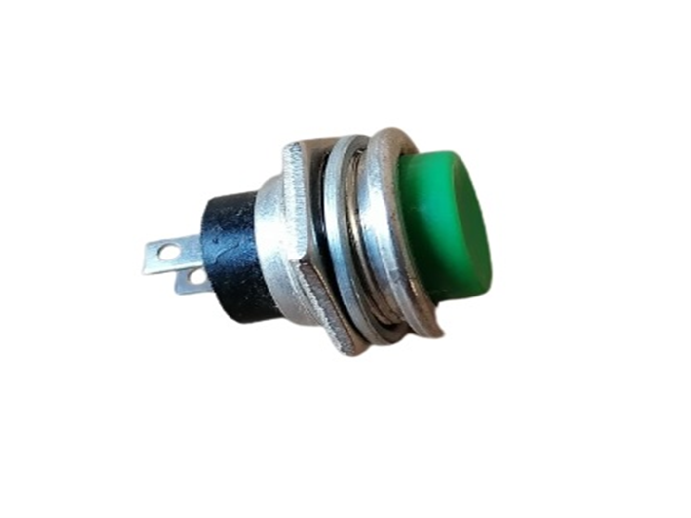 PULSADOR REDONDO VERDE S/CABLE (INTERRUPTOR)
