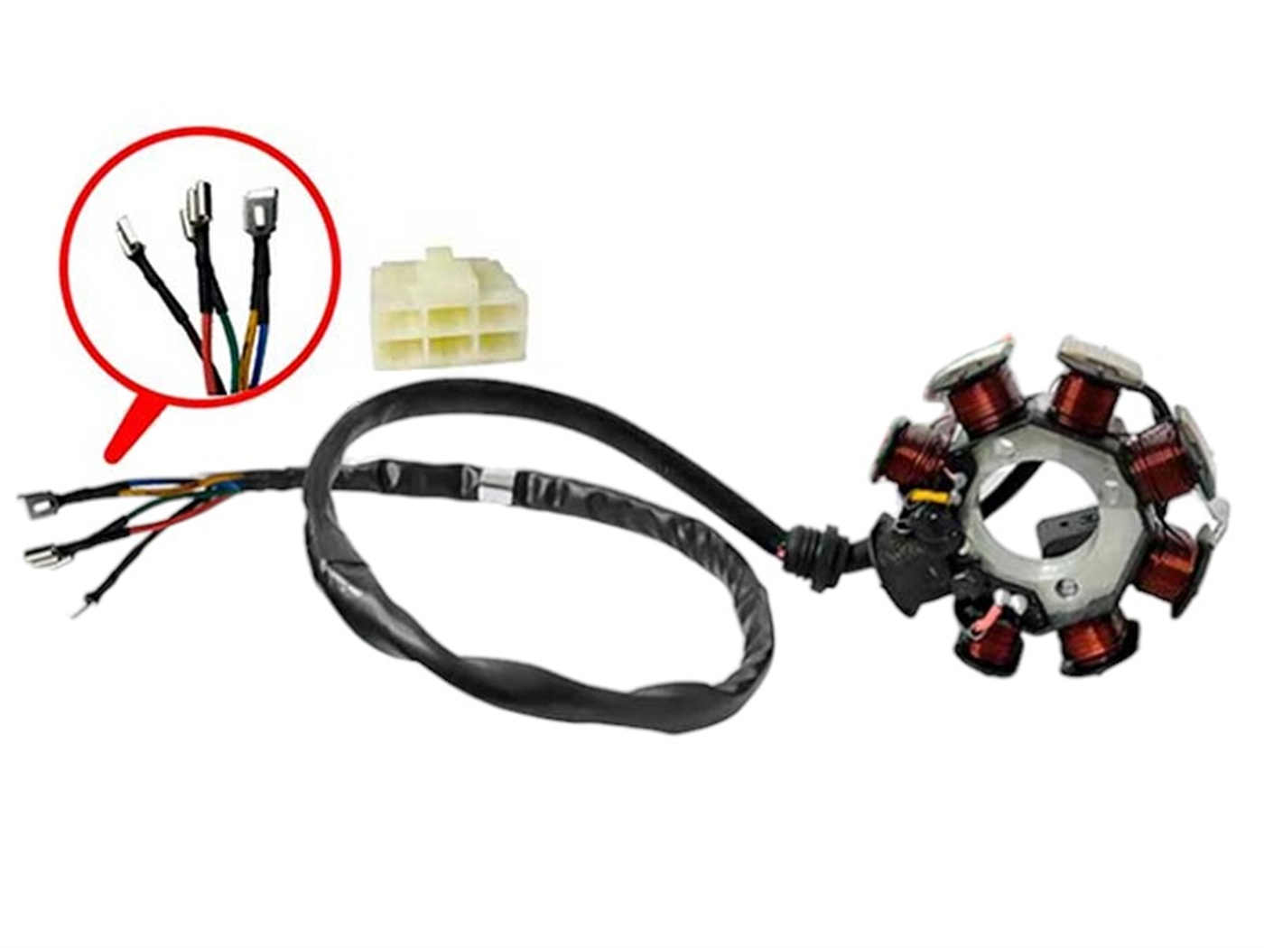 ALTERNADOR C/A (8P,3H / 88.3MM) 360 OHMIOS RESISTENCIA