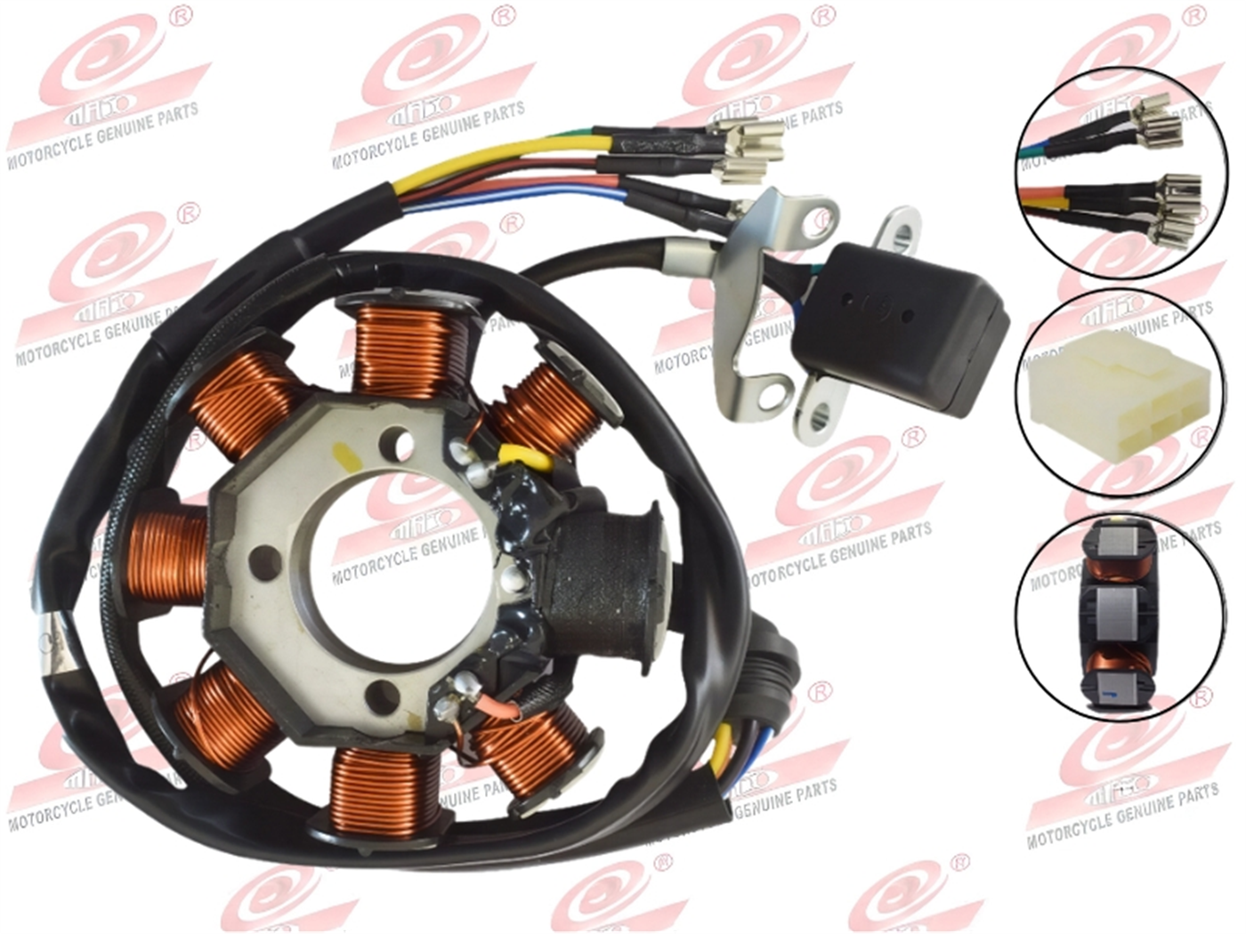 ALTERNADOR C/A (8P,3H / 88.3MM) 360 OHMIOS RESISTENCIA