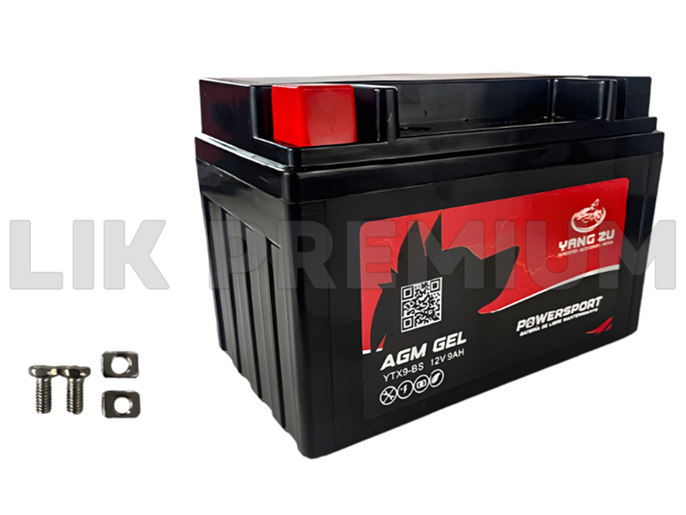 BATERIA YTX9-BS SECA PREMIUM (12V.9AH) 150X85X105MM POLARIDAD INVERTIDA