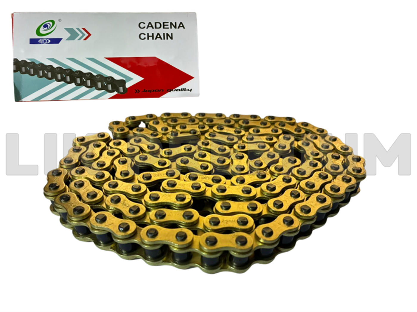 CADENA 428H 132L PREMIUM DORADO