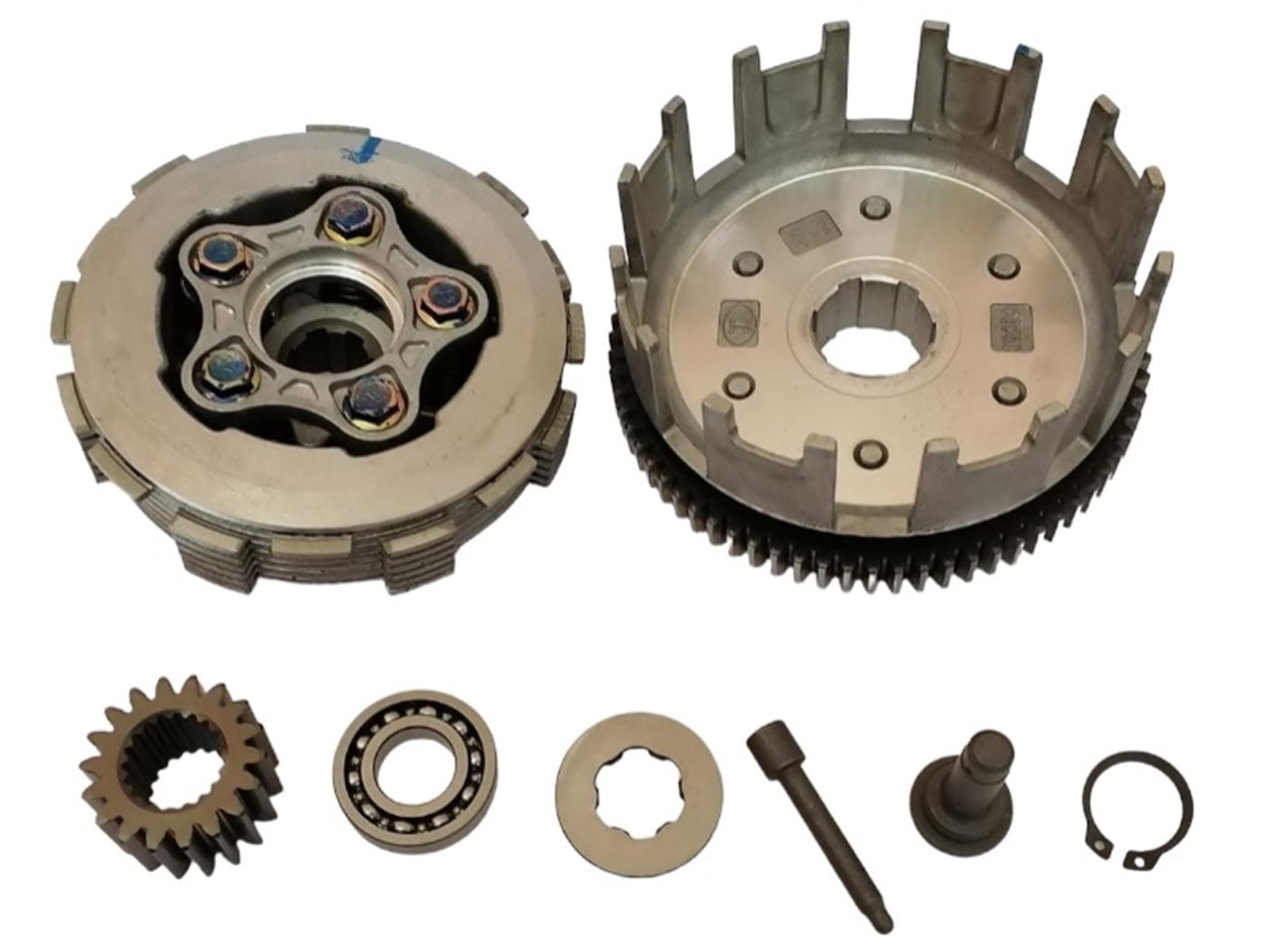 CREMALLERA COMPLETA DISCO ANCHO 13MM (5P,7D,73T/12MM 6 RESORTES ROD.16003 P6 RODAJE GRANDE