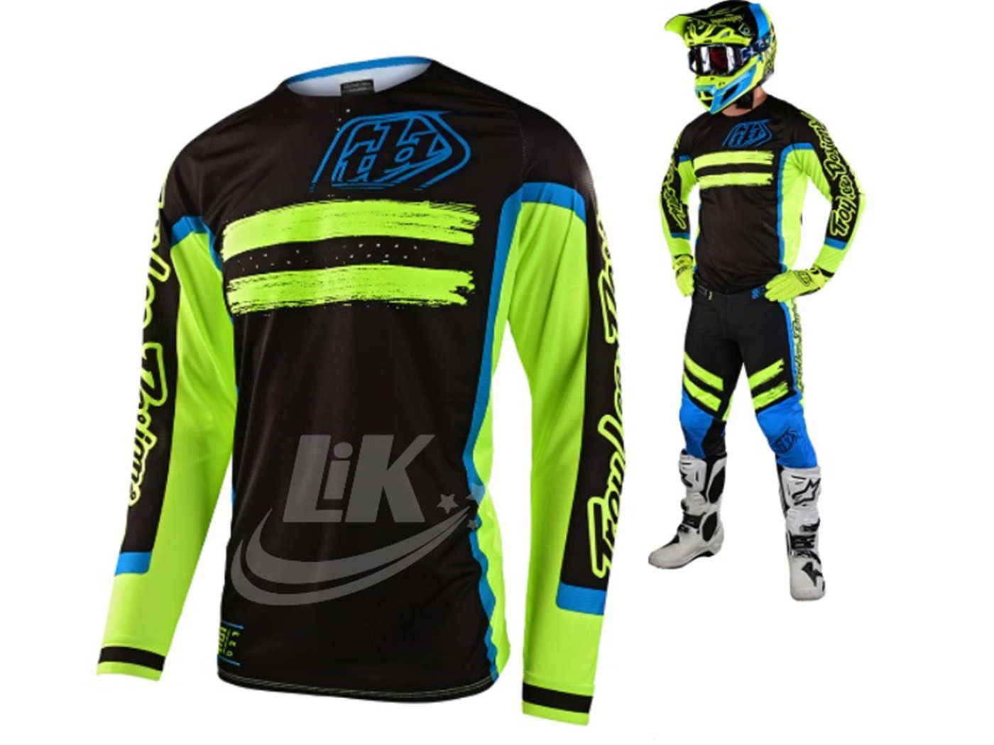 POLO DEPORTIVO VD/NG TBL LETRA AZUL