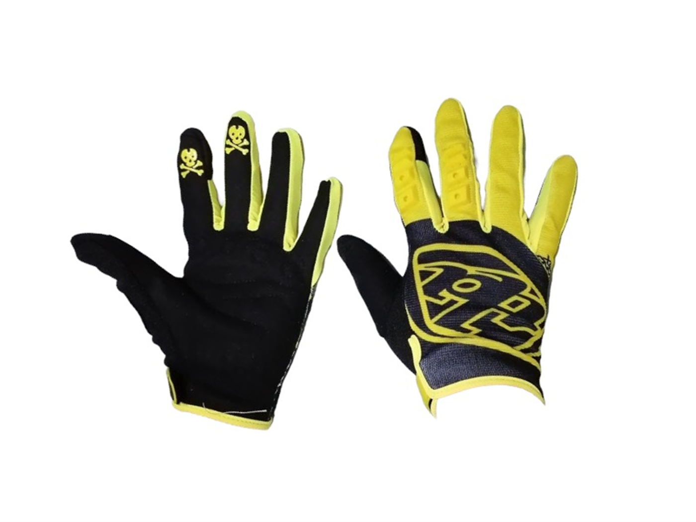 GUANTES DEPORTIVO AMARILLO C/NEGRO (TROY)
