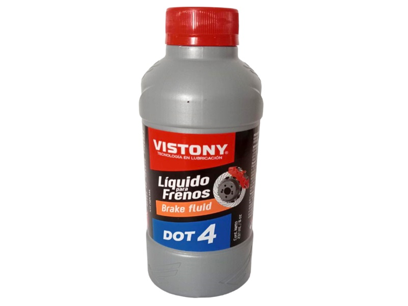 LIQUIDO FRENO DOT-4  (8 ONZ) ROJO