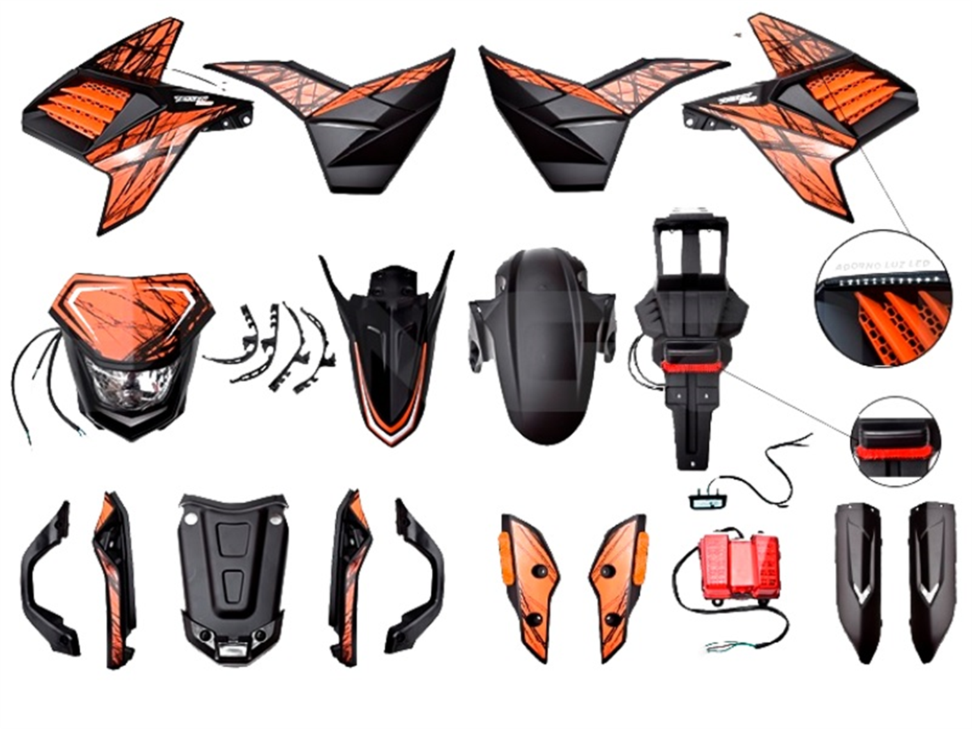 SET PLASTIQUERIA NARANJA