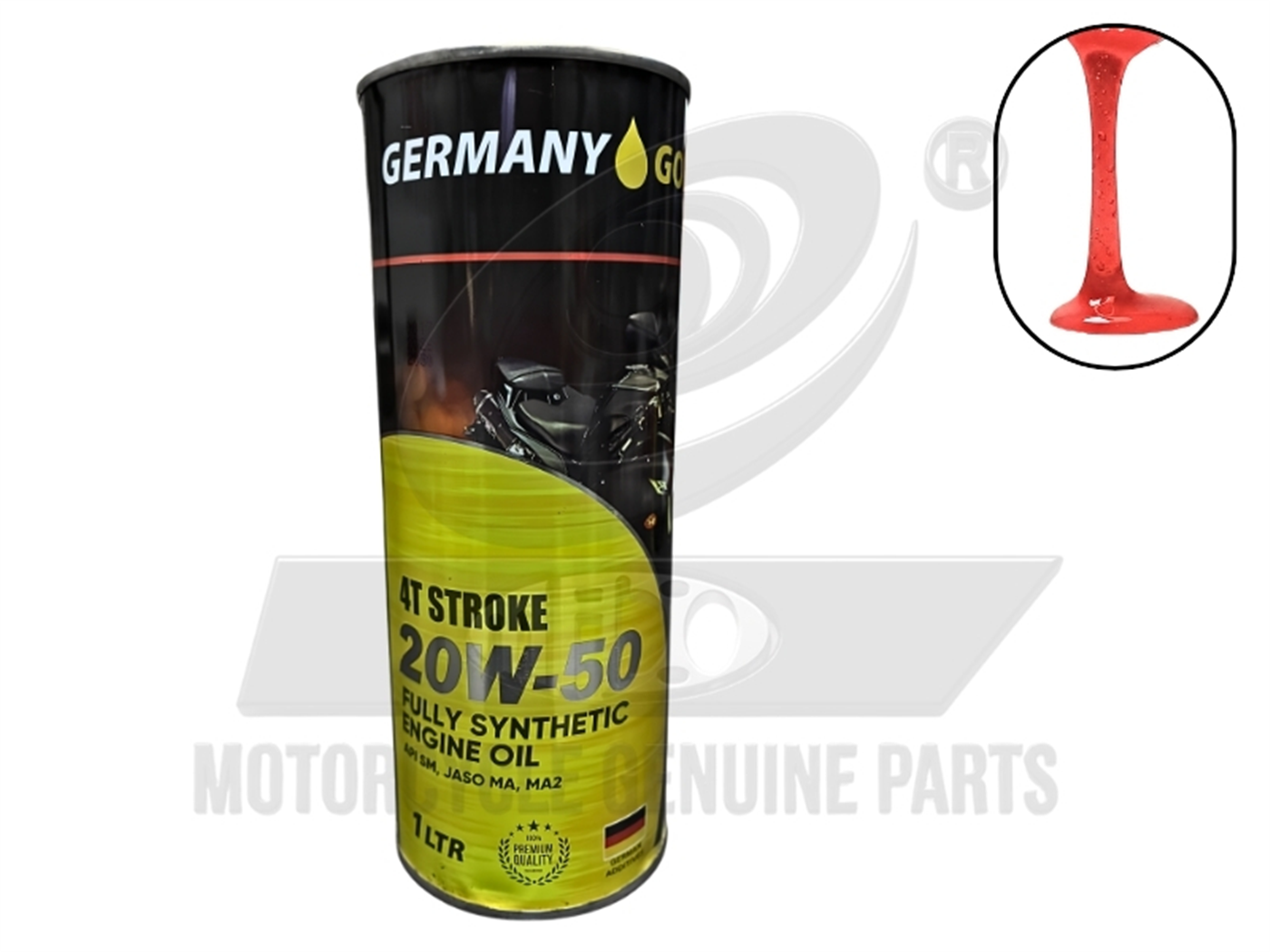 ACEITE 20W50 4T 1L SYNTHETIC (X12UNDS) LATA (LIQUIDO ROJO)