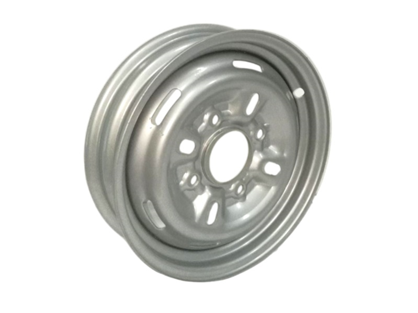 ARO 5.00*12 SOLO 3X12 PULG. 4 HUECOS PLATA