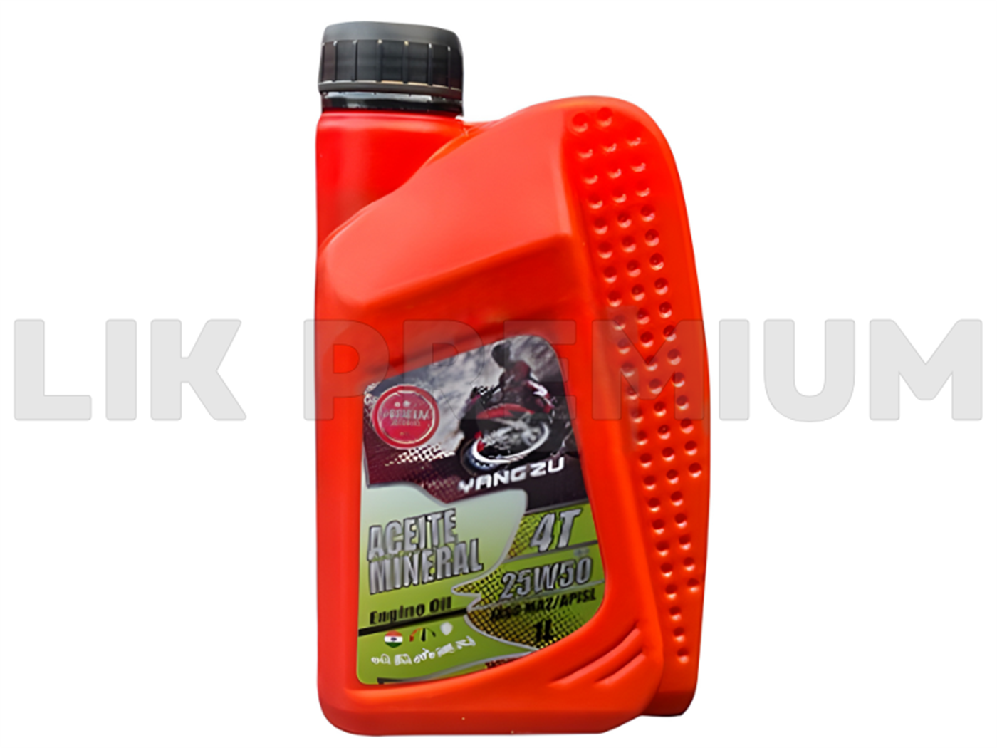 ACEITE 25W/50 1LT MINERAL 4T API SL JASO MA2 (X12UND) YANG ZU