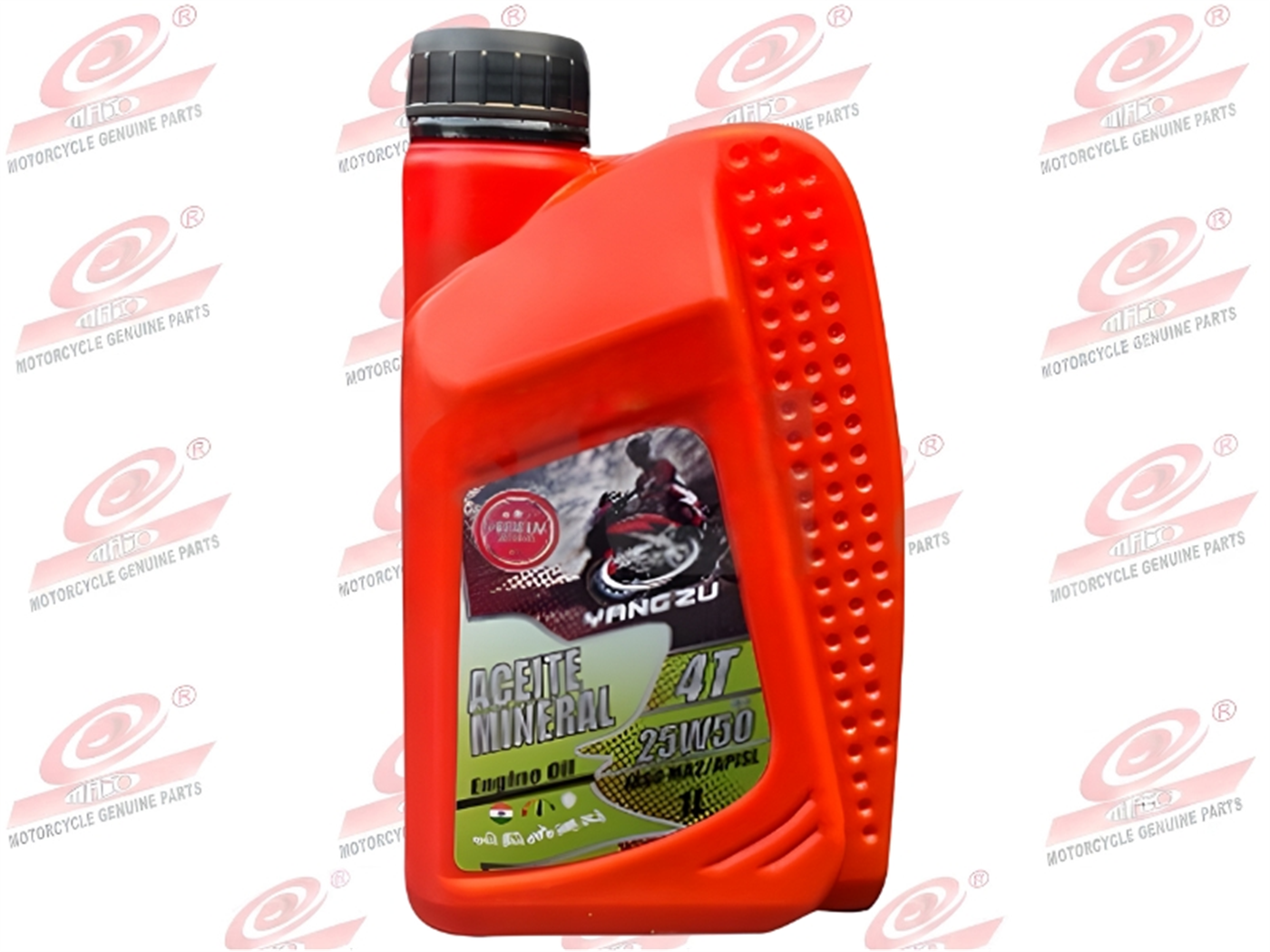 ACEITE 25W/50 1LT MINERAL 4T API SL JASO MA2 (X12UND) YANG ZU