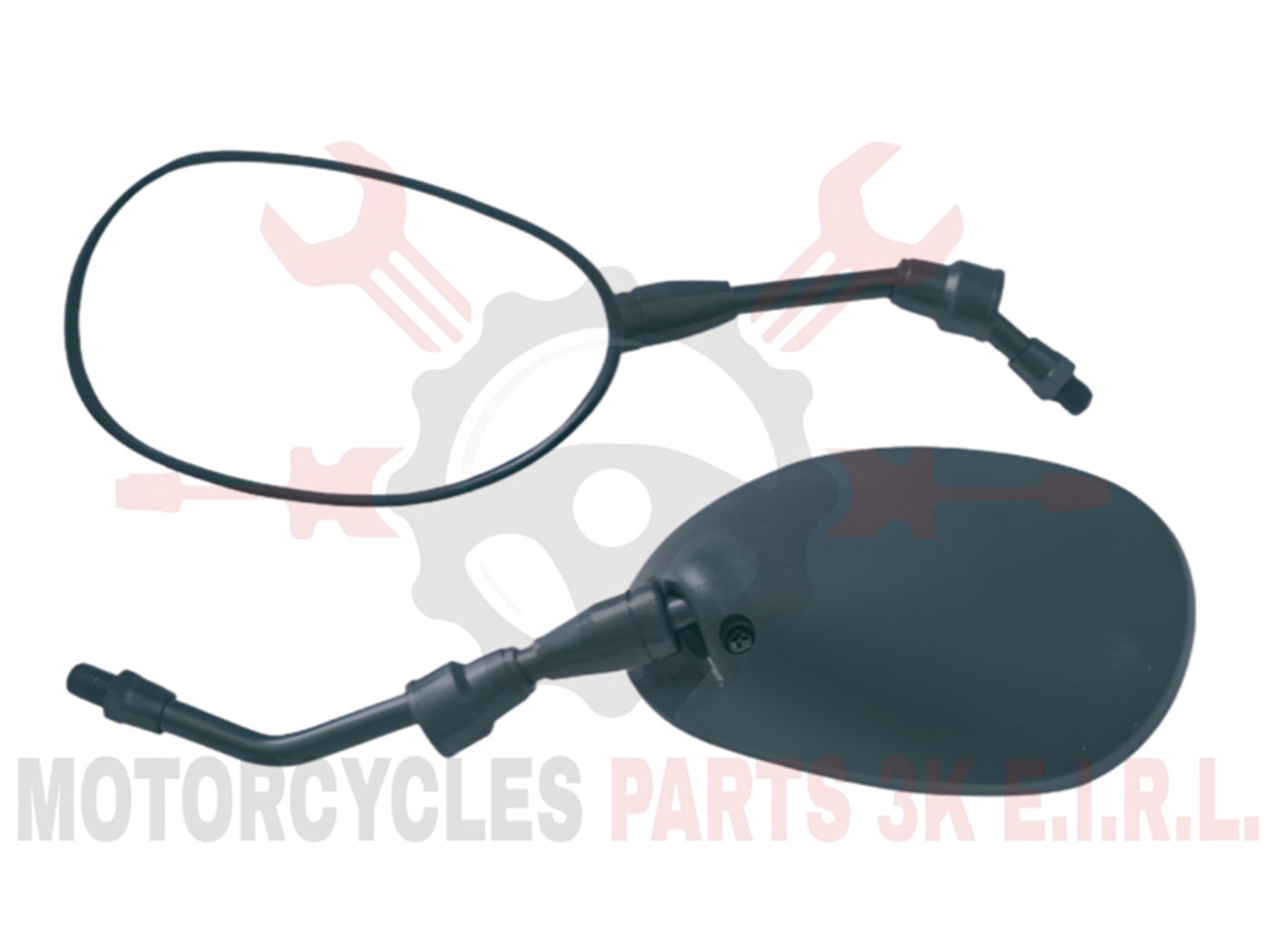 ESPEJO NEGRO 10MM ROSCA NORMAL