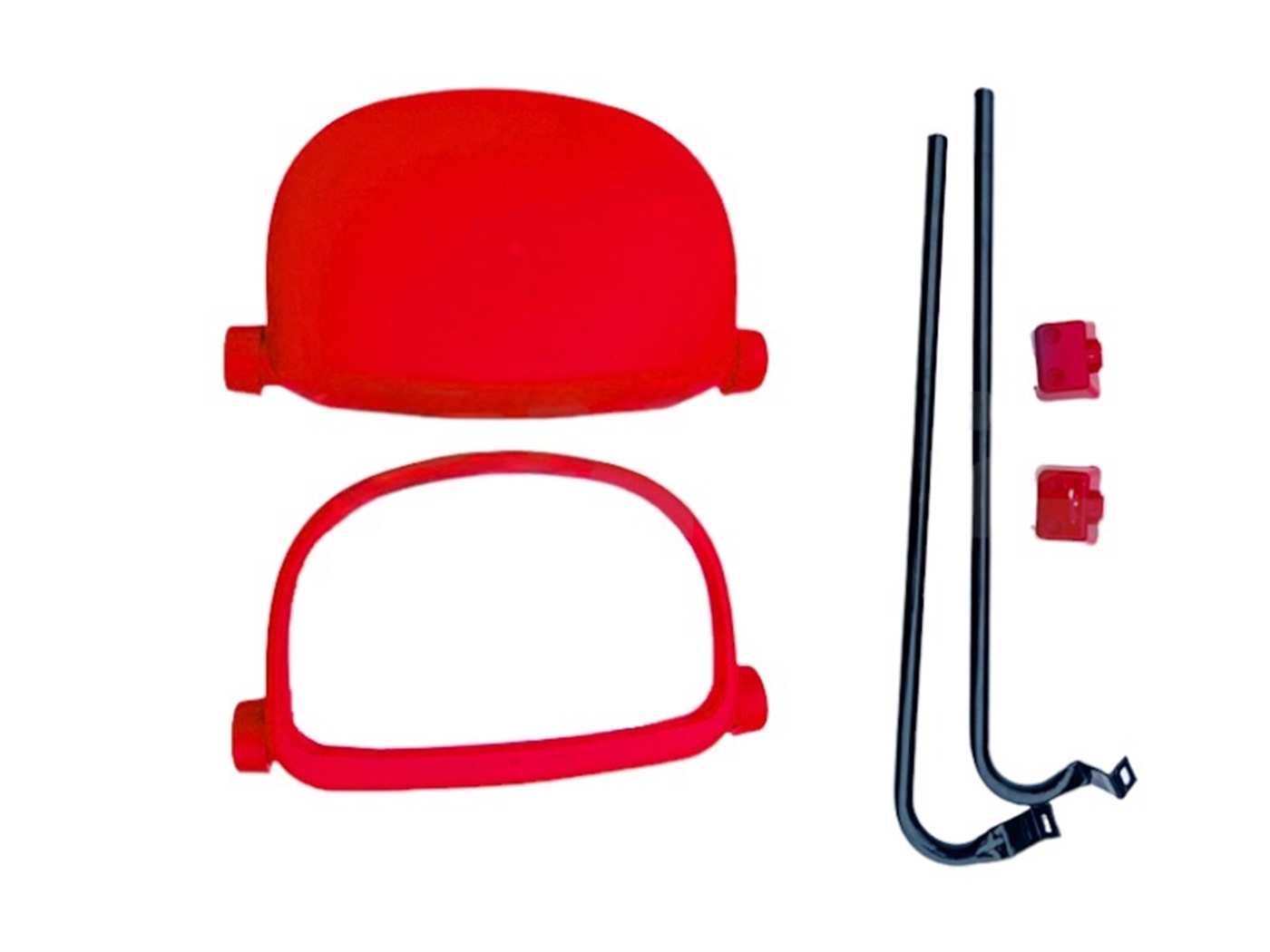 ESPEJO CABINA NUEVO MOD.01  ROJO C/SOPORTE 