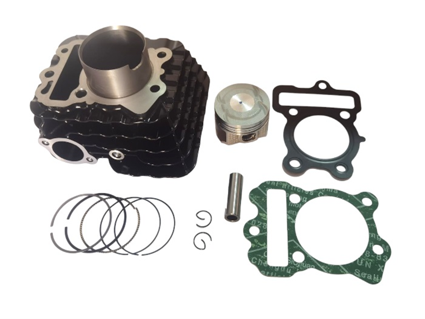 CILINDRO COMPLETO (54MM,14MM)(AIRE)(PISTON TEFLON)NEGRO