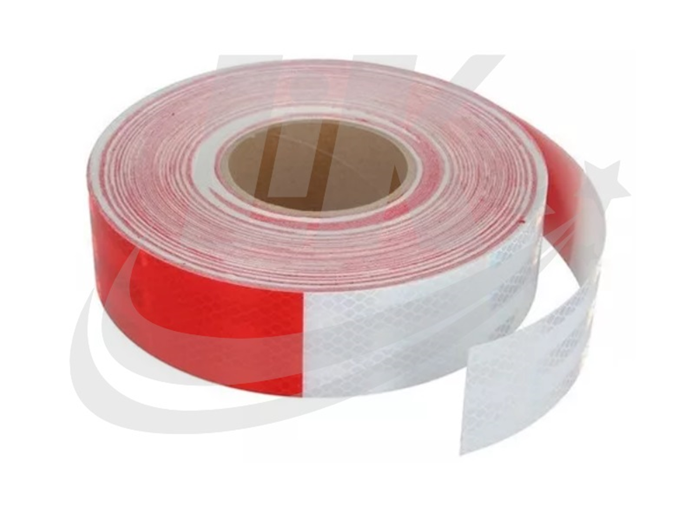 CINTA REFLECTIVO ROJO/BLANCO 2 X 50 YDS (45 MTS) EC.