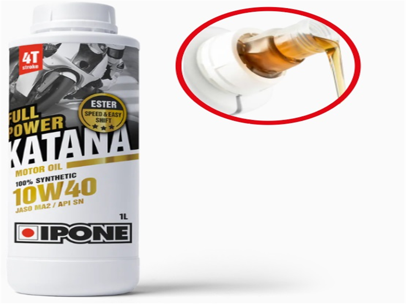 ACEITE IPONE FULL POWER KATANA 10W-40 100% SINT.1L