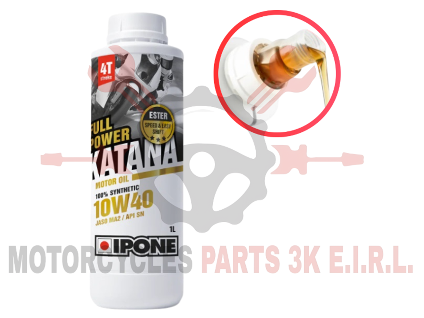 ACEITE IPONE FULL POWER KATANA 10W-40 100% SINT.1L