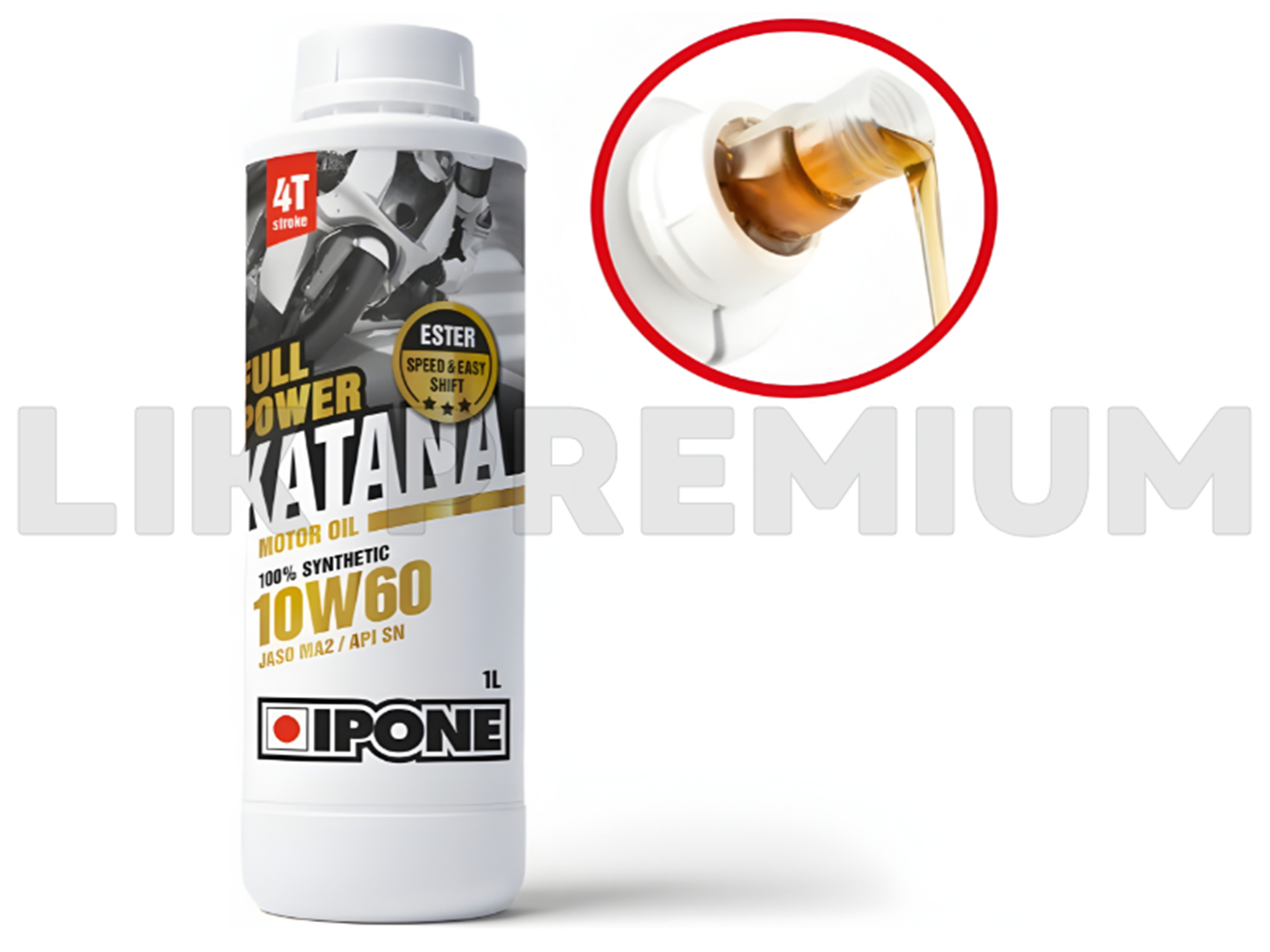 ACEITE IPONE FULL POWER KATANA 10W-60 100% SINT.1L