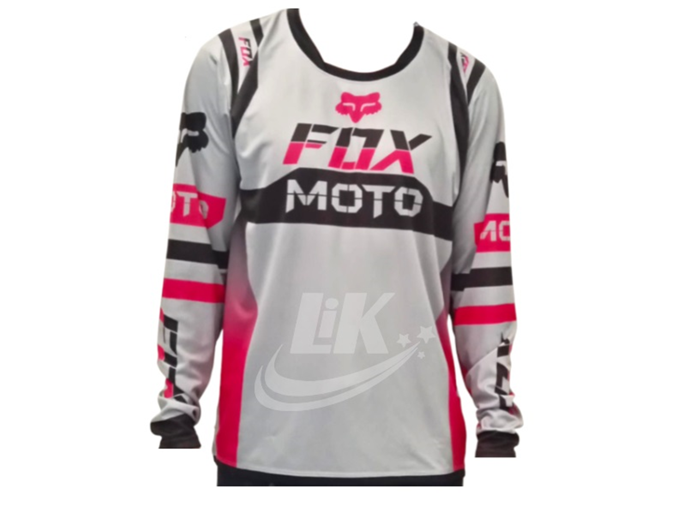 POLO DEPORTIVO PLOMO CLARO FOX MOTO
