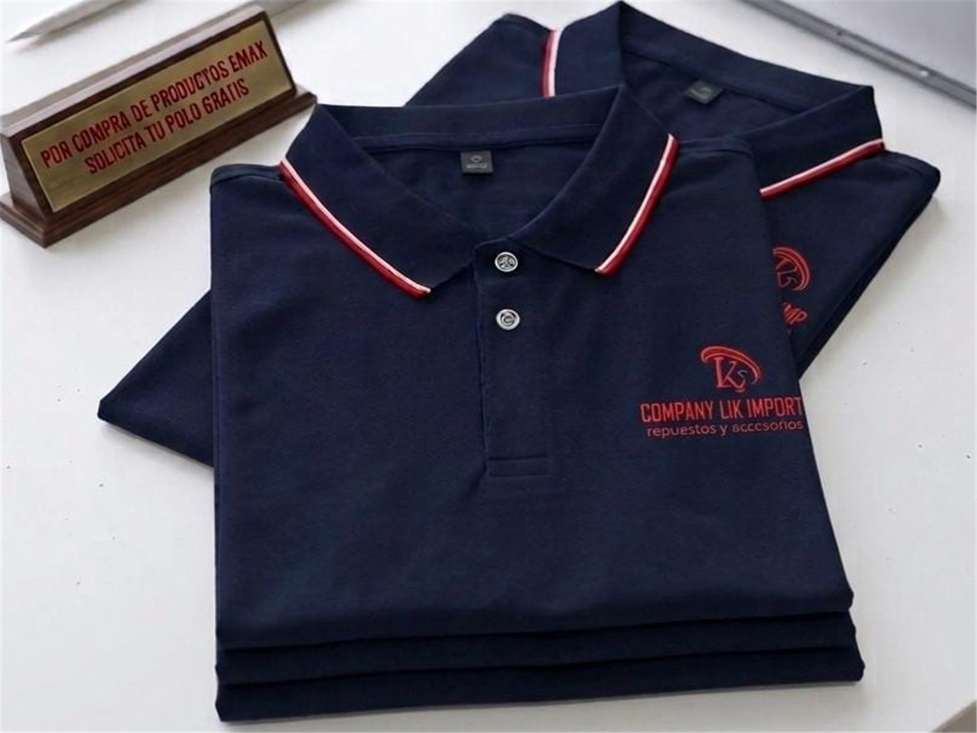 POLO CAMISERO PUBLICITARIO COMPANY LIK AZUL MARINO XL