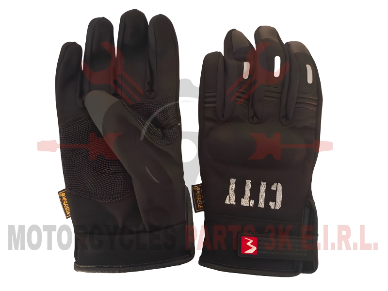 GUANTES CITY MODERNO NEGRO TALLA L