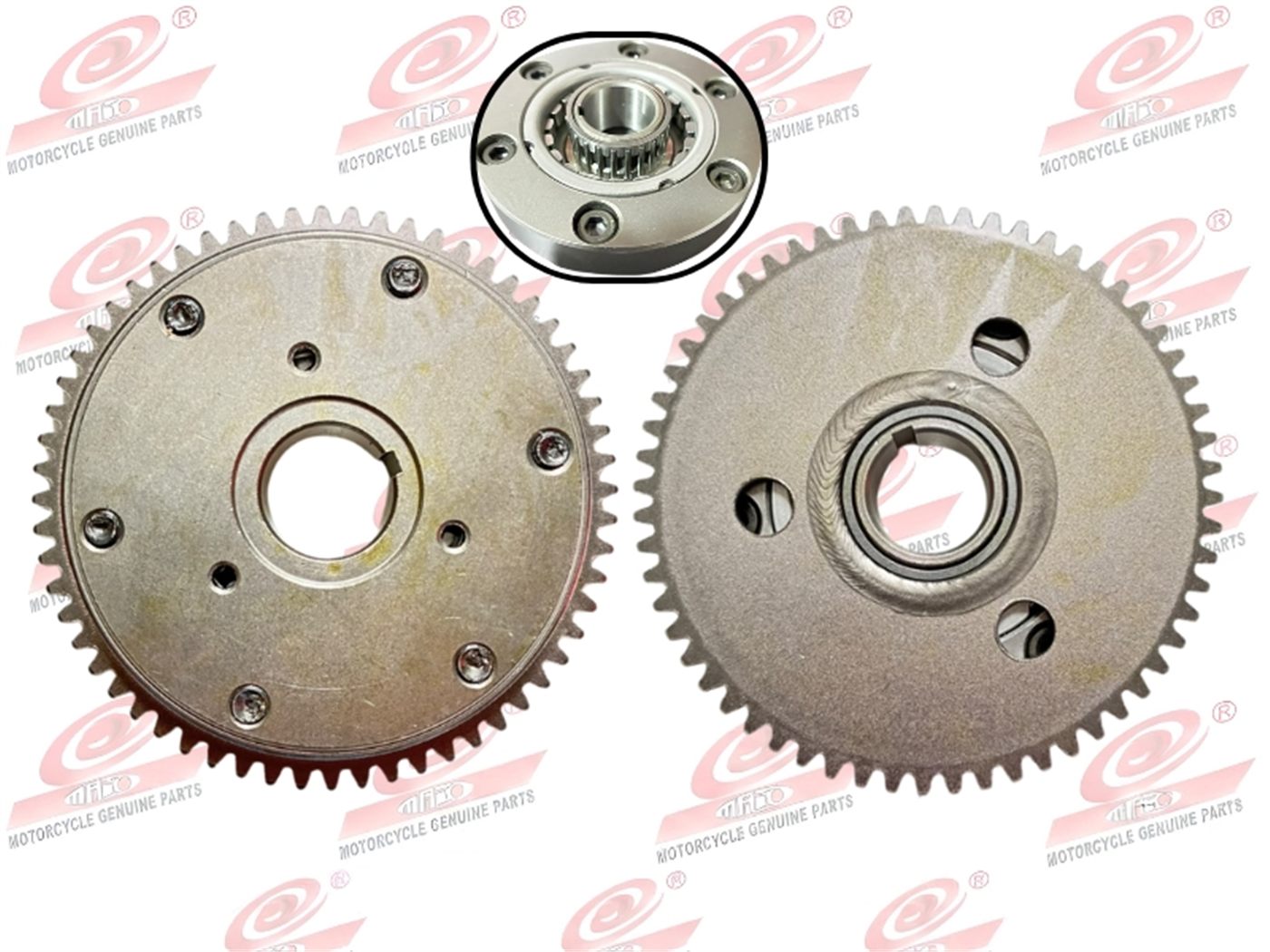 BENDIX C/PIÑON Y CANASTILLA INT. SCOOTER (20PIN,3H) (60T/5MM) (88MM INT.21MM)