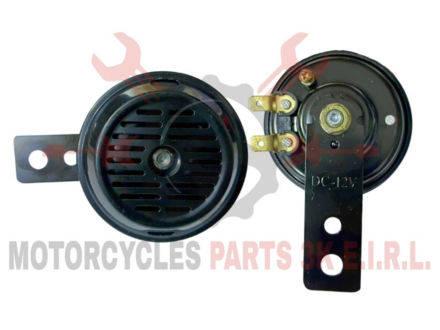 CLAXON NEGRO 12V TIPO REJILLA 