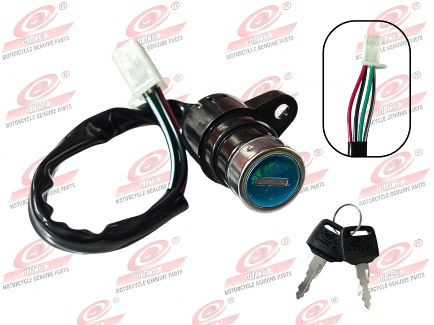 CHAPA CONTACTO  (1PERNO 4CABLES) PREMIUM