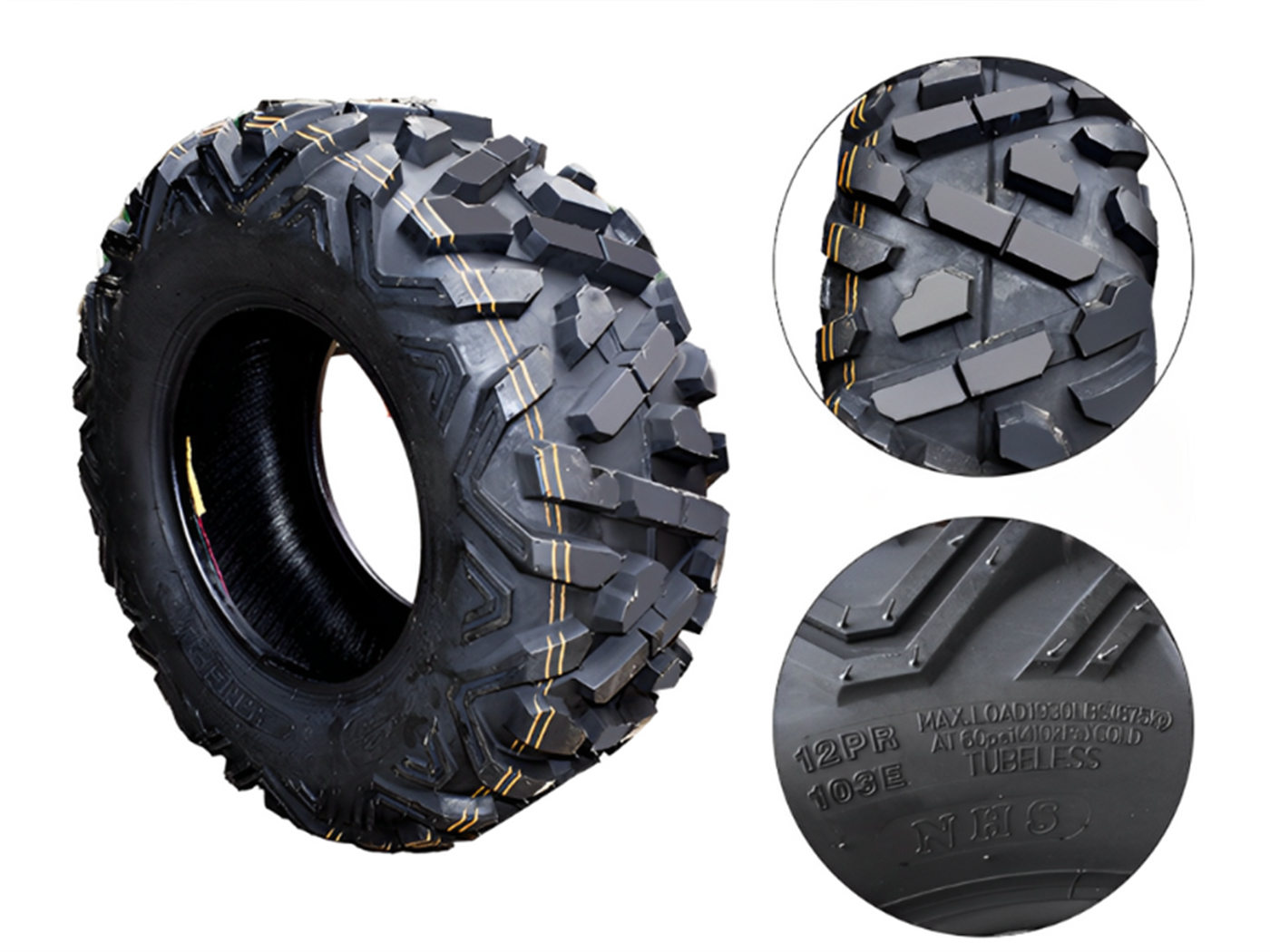 LLANTA  ATV 25*10-12  (12PR) TL 103E  PREMIUM