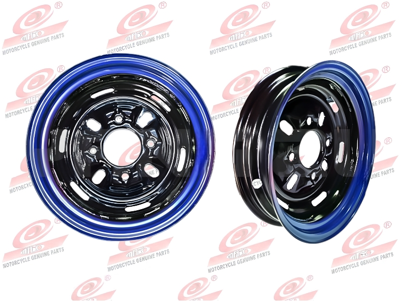 ARO 5.00*12 SOLO 3X12 PULG. 4 HUECOS NEGRO/AZUL