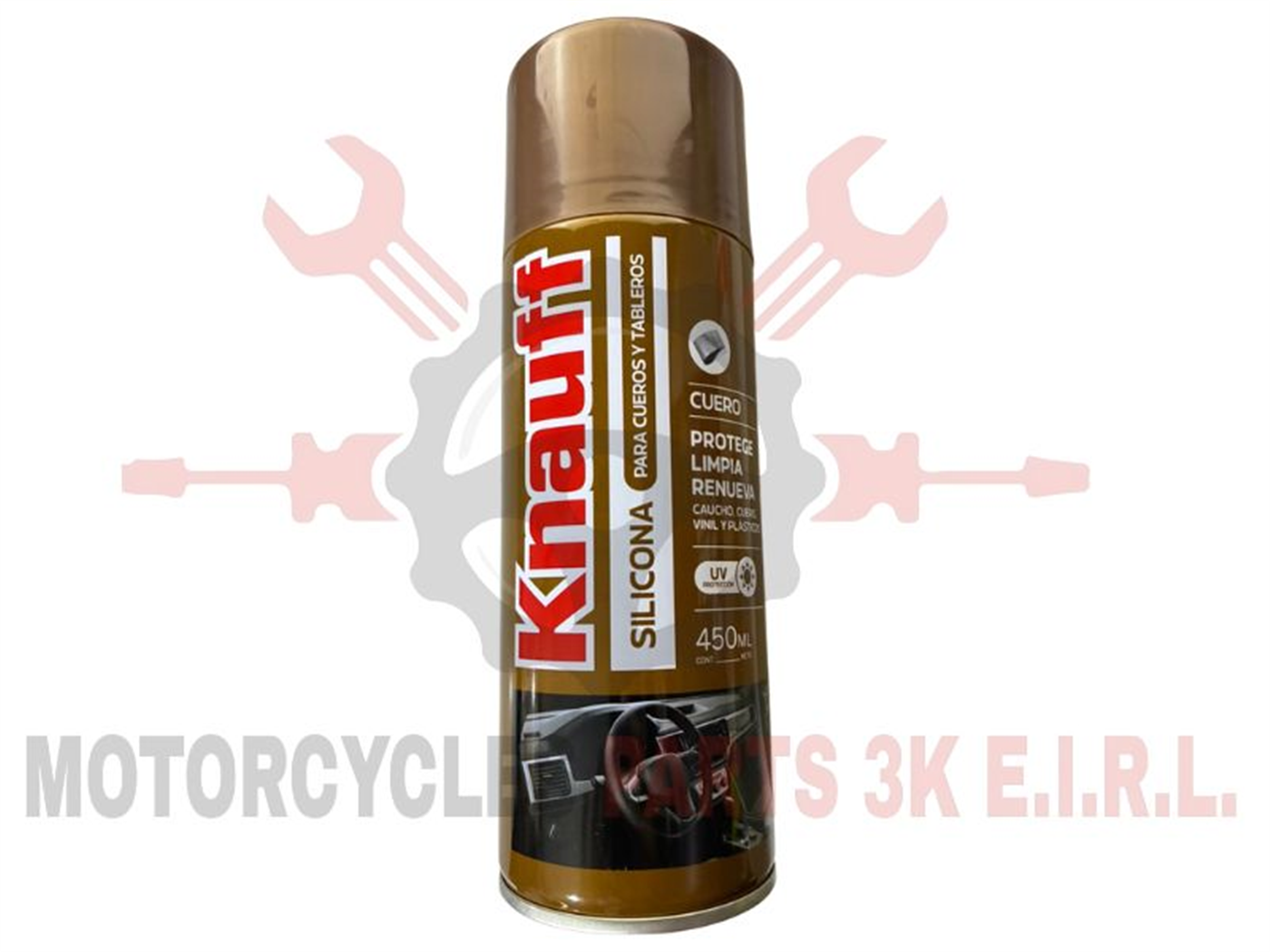 SILICONA MULT.SPRAY 450ML A/CUERO P/CUERO Y TABLERO