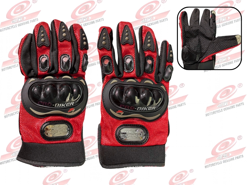 GUANTES PRO-BIKER ROJO XL (LU-0453-XL)