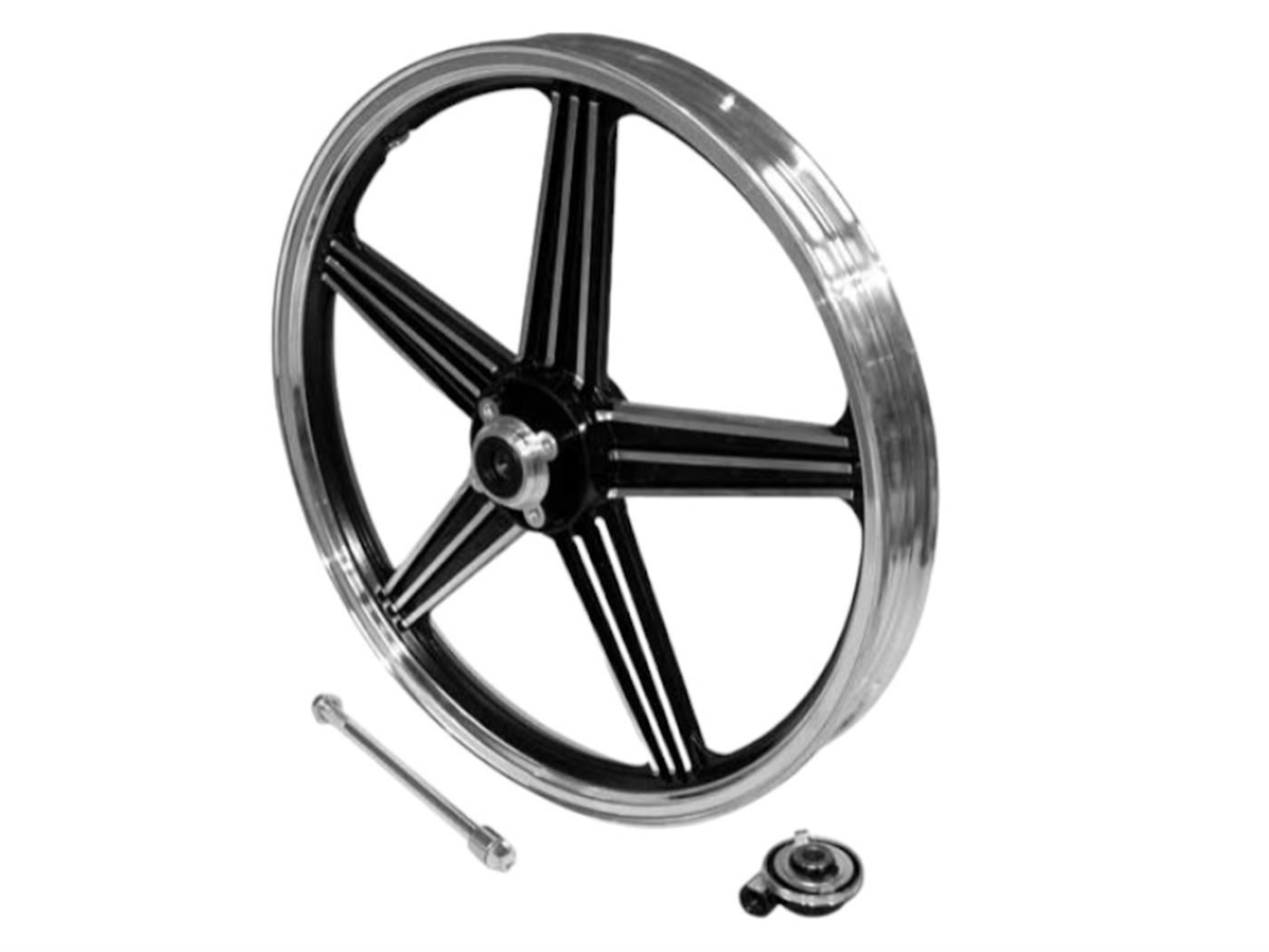 ARO #18 5 PUNTAS DELANT. P/DISCO C/ EJE Y PIÑON ALUMINIO