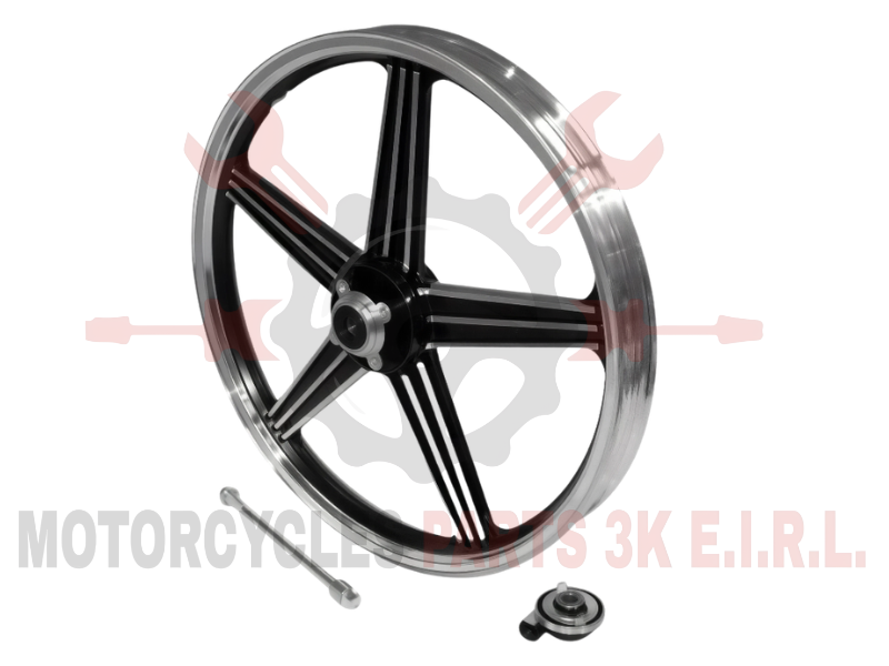 ARO #18 5 PUNTAS DELANT. P/DISCO C/ EJE Y PIÑON ALUMINIO