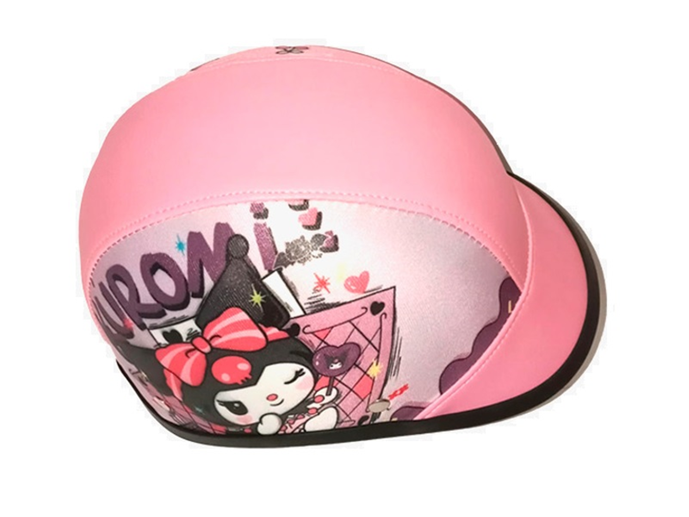 CASCO CHAVITO FORRADO HELLO KUROMI (NIÑA)