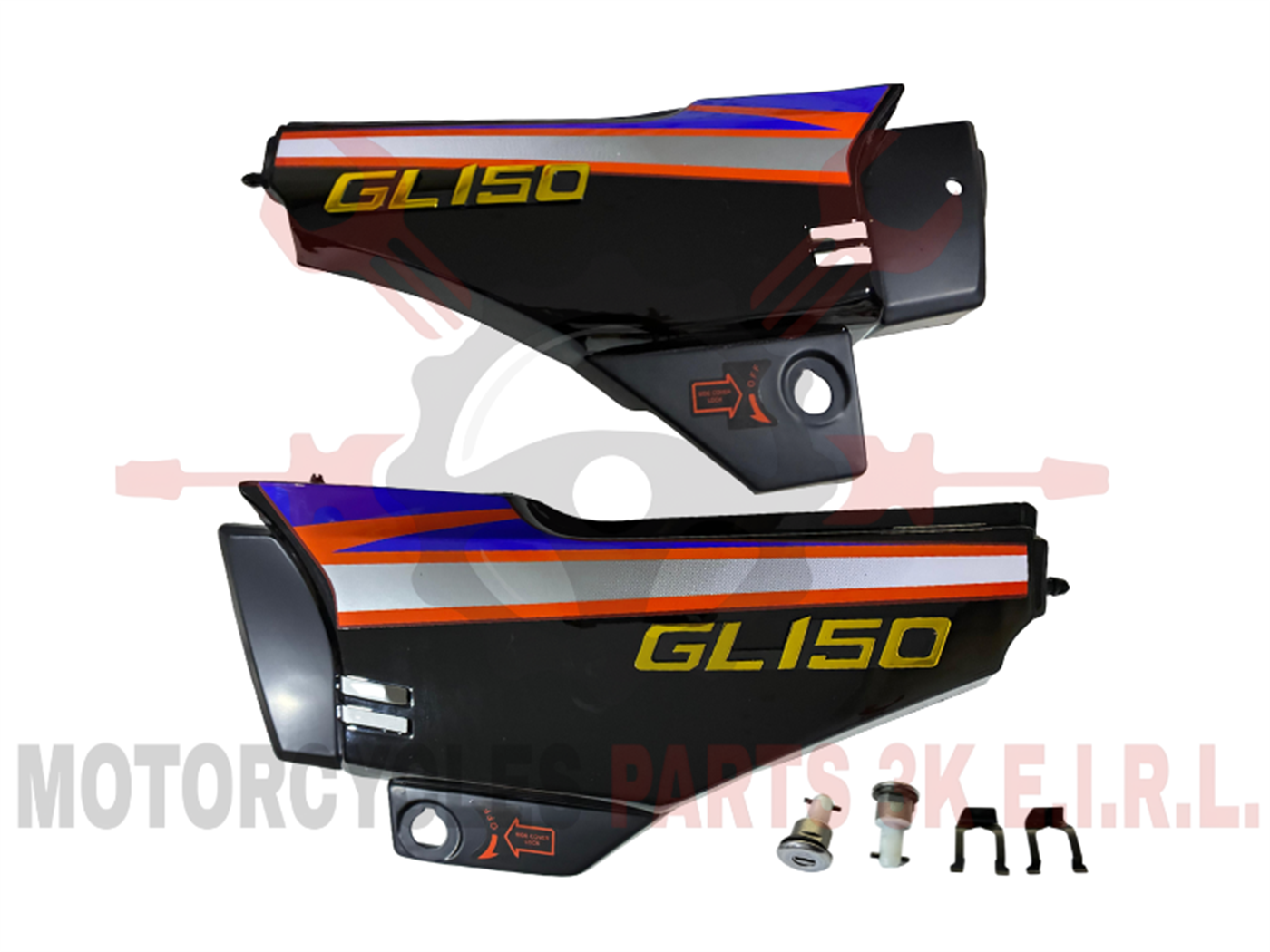 TAPA LATERAL NEGRO C/CHAPA