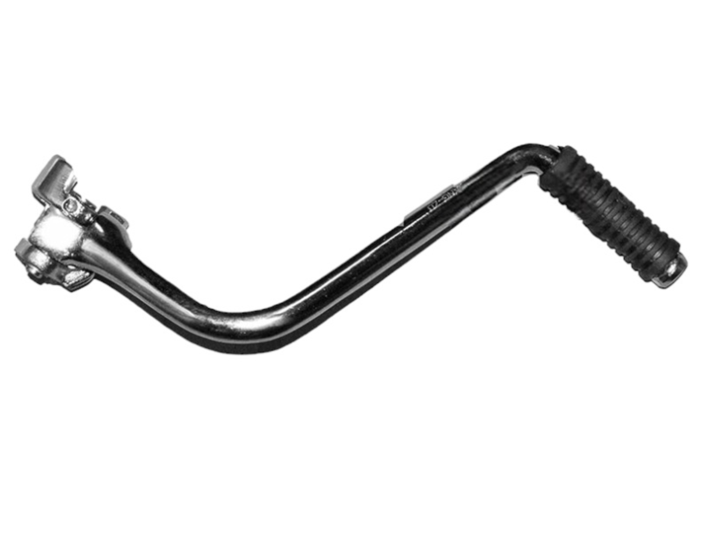 PEDAL ARRANQUE 1 PERNOS CURVO CROMADO