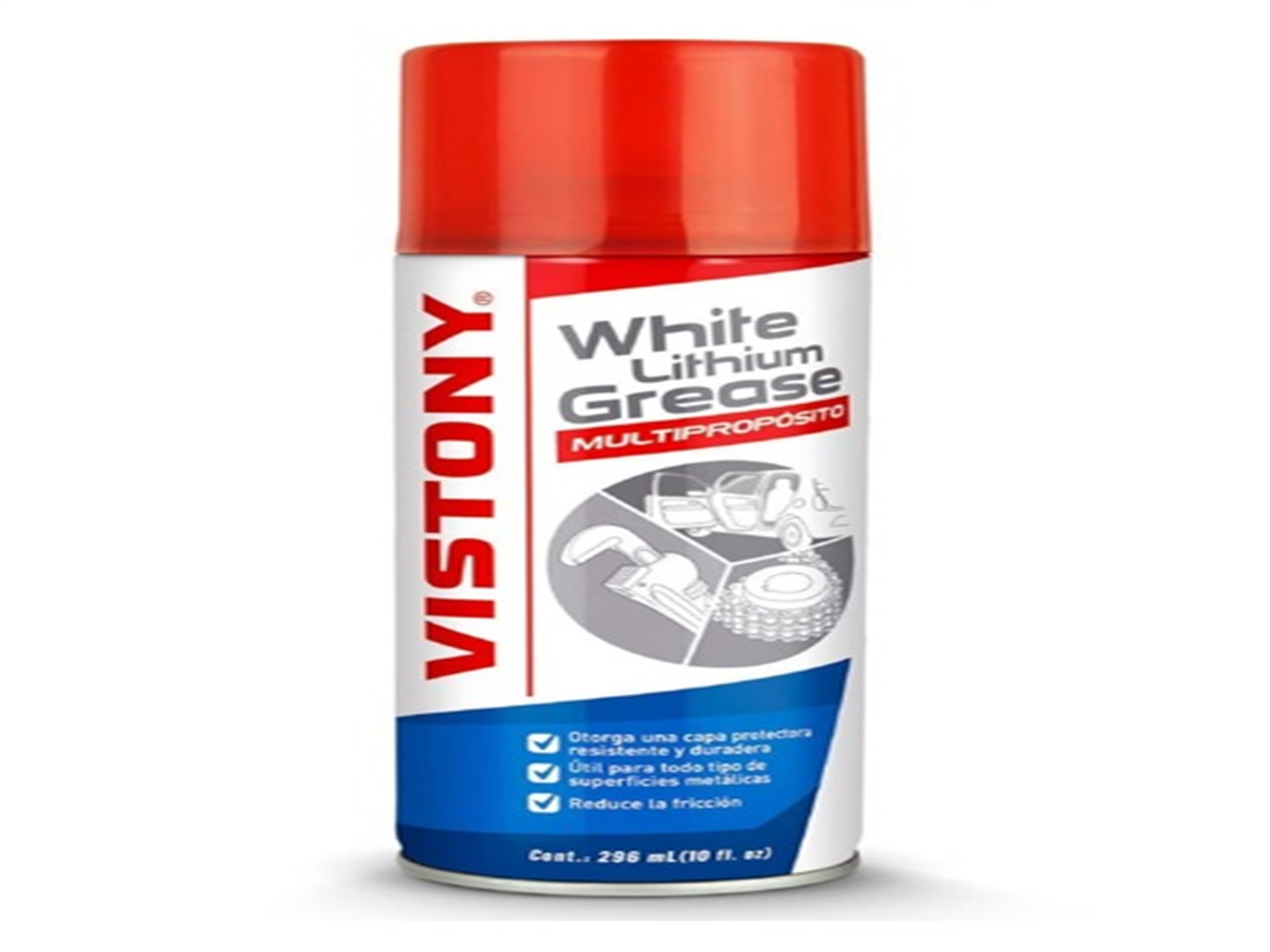 GRASA PARA CADENA SPRAY BLANCO DE 10 ONZ/296 ML