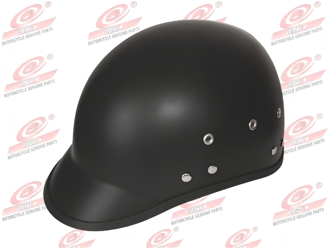 CASCO CHAVITO LISO NEGRO MATE