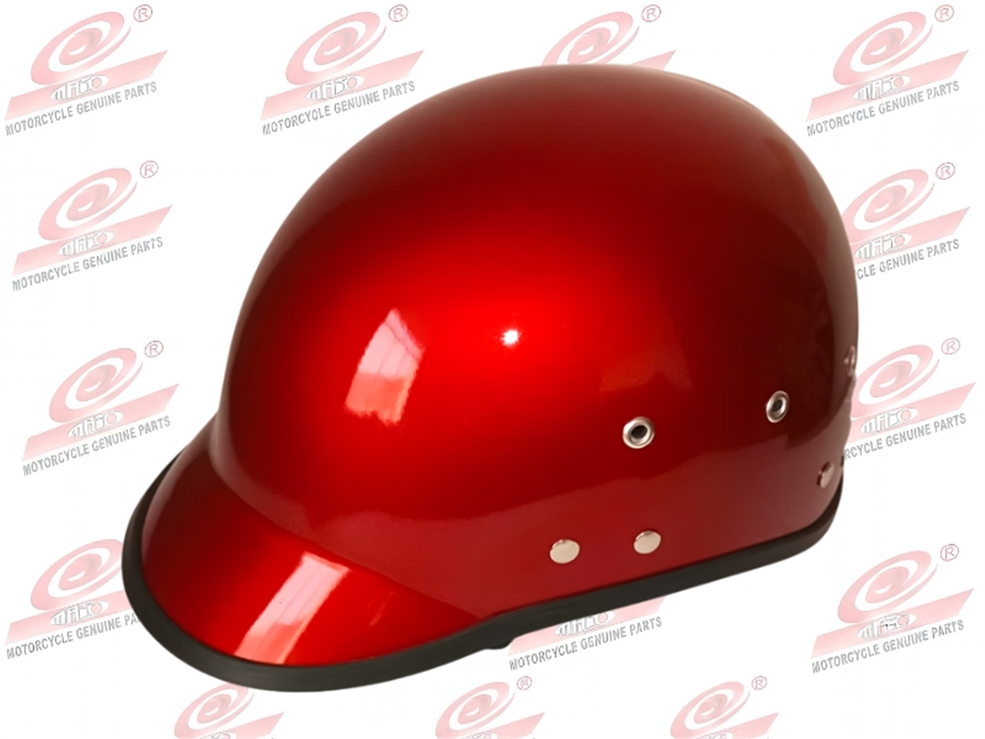 CASCO CHAVITO LISO ROJO BRILLANTE