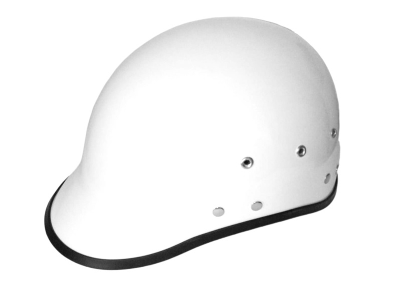 CASCO CHAVITO LISO BLANCO BRILLANTE