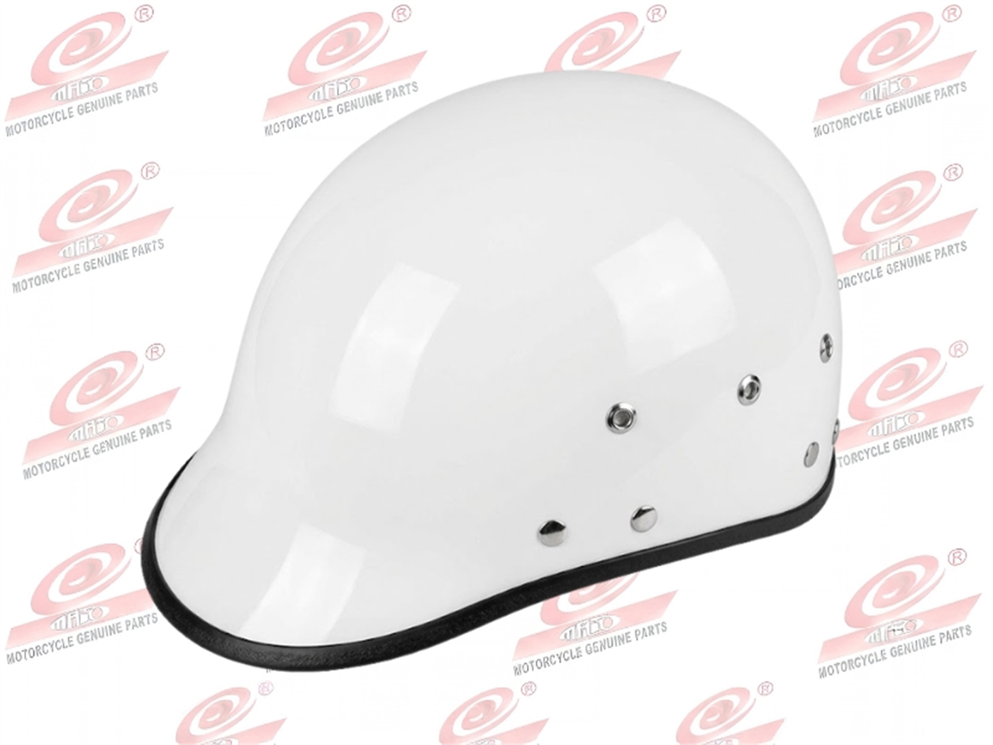 CASCO CHAVITO LISO BLANCO BRILLANTE