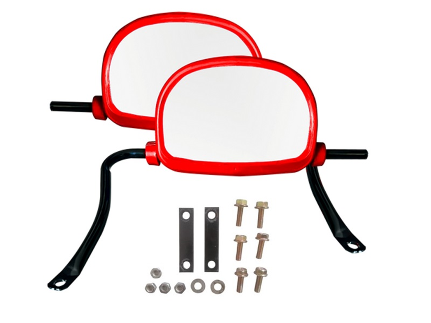 ESPEJO CABINA NUEVO MOD.02 ROJO C/SOPORTE 