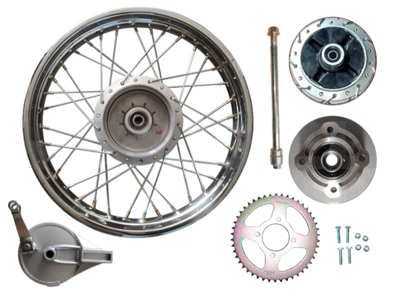 ARO 2.15*17 POST. (ZAPATA) (46T)(15MM) ARMADO PLATA