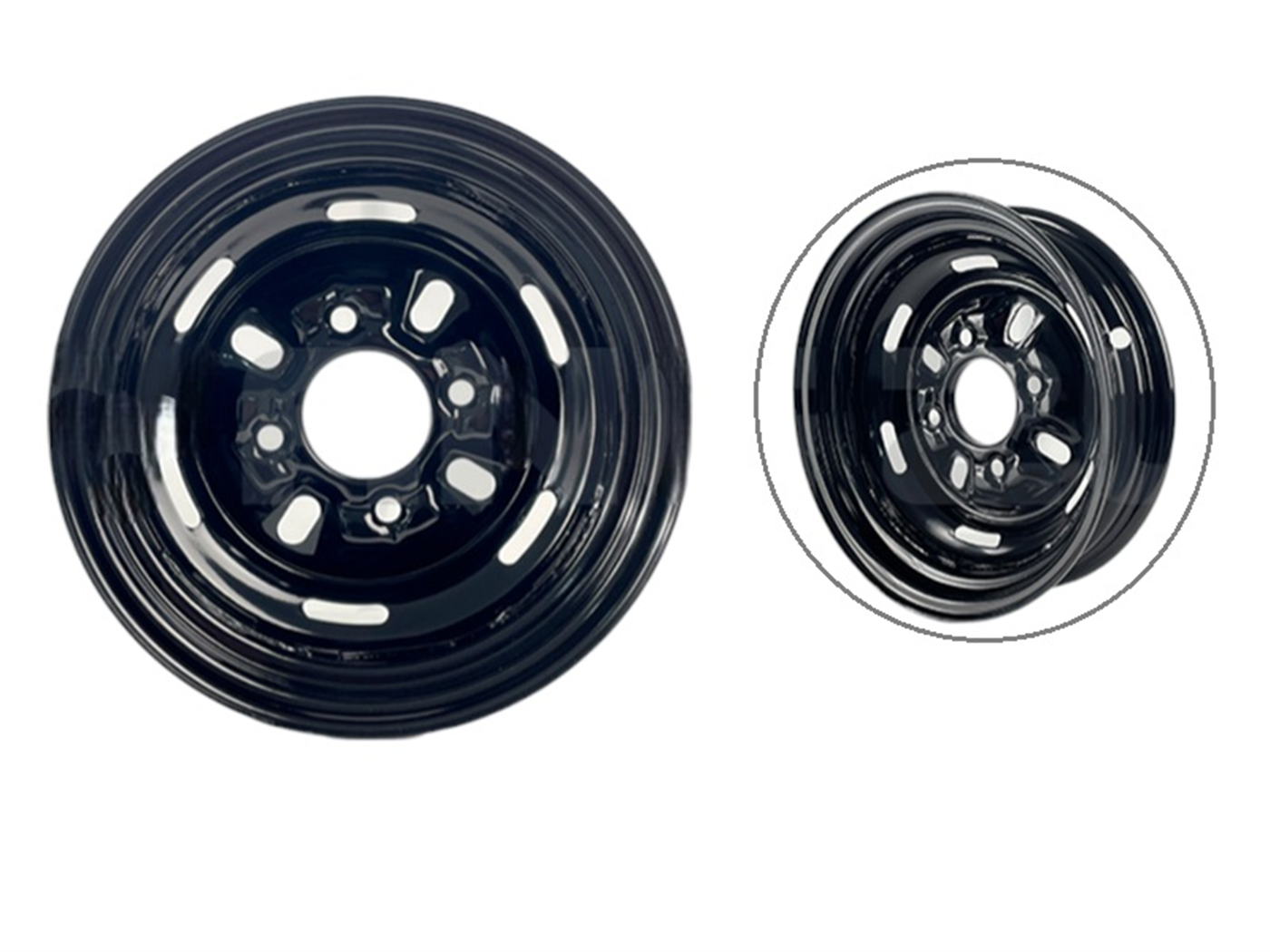 ARO 5.00*12 SOLO 3X12 PULG. 4 HUECOS NEGRO