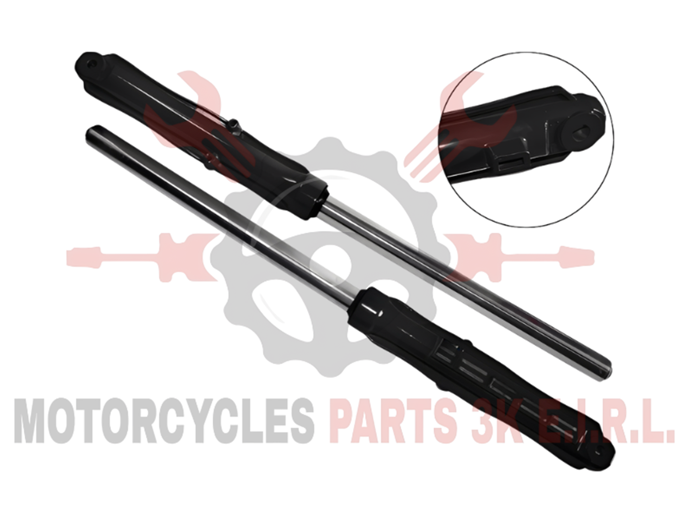 BARRA TELES. SOLA  C/ALETA F/ZAPATA NEGRO (31/12MM) L.74CM 