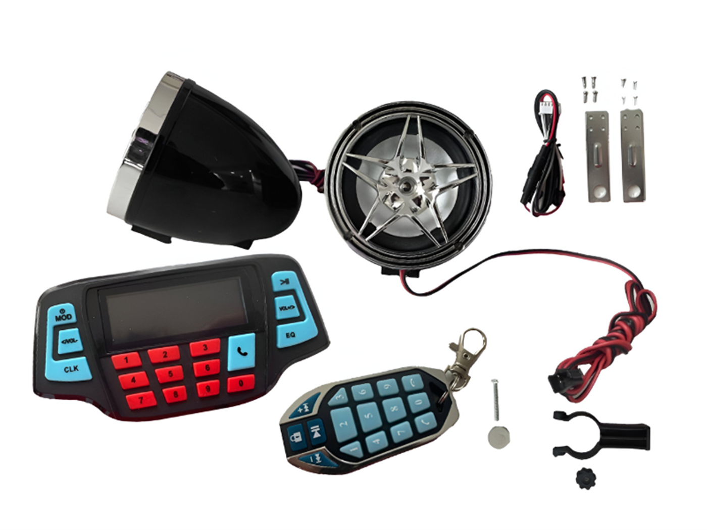 RADIO C/PANTALLA(BLUETOOTH,MODULO+PARLANTES,ENTRADA USB)NEGRO MOD. N°05