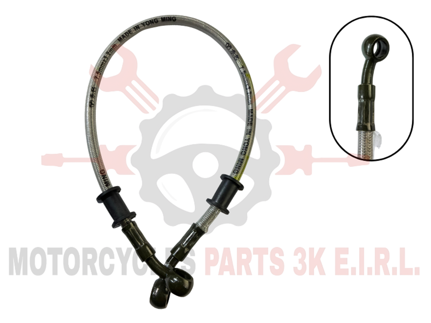 MANGUERA FRENO HID. 0.50 M BLANCO