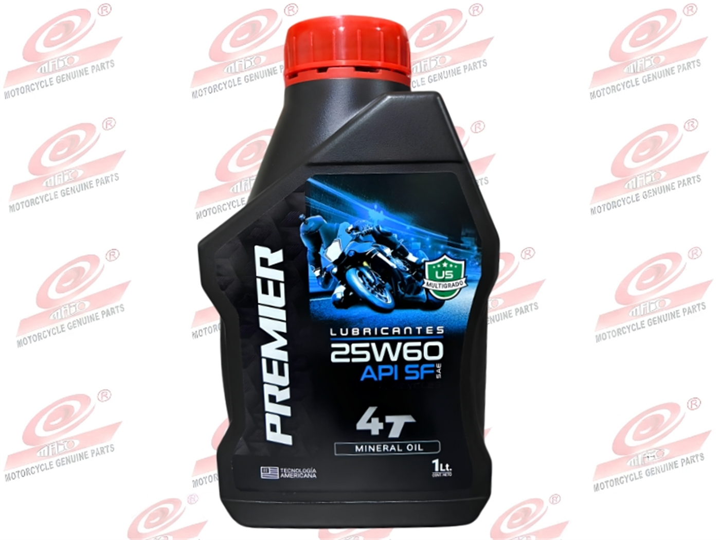 ACEITE 25W/60 MINERAL  4T 1L. (X24 UNID)